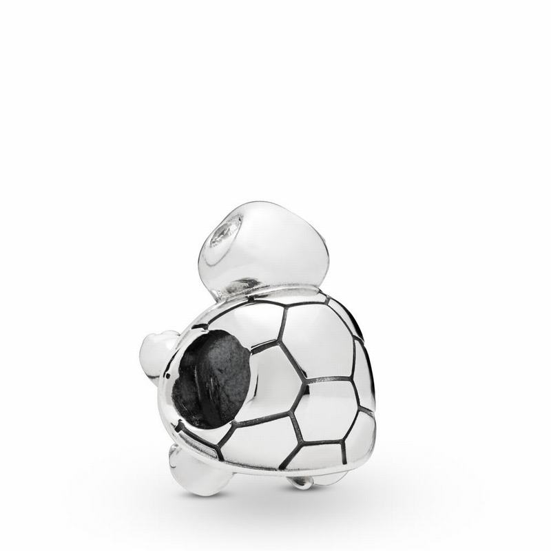 Pandora Bright-eyed Turtle Charm Ireland - Sterling Silver/Cubic Zirconia - 713045FWI